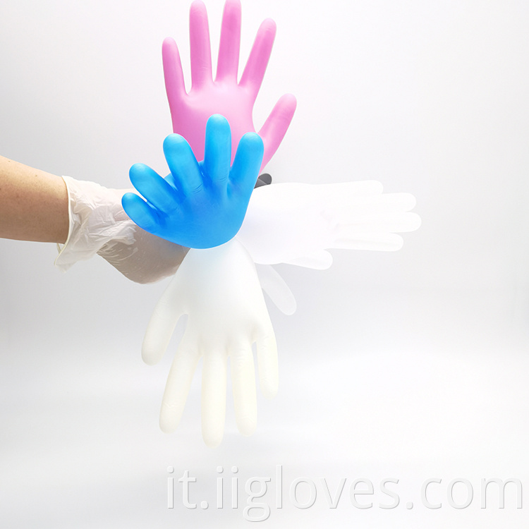 100 pezzi per scatola Sintetica Vendita di massa tatuaggio in polvere senza polvere senza piede in vinile Nitrile Blend Gloves Produttore